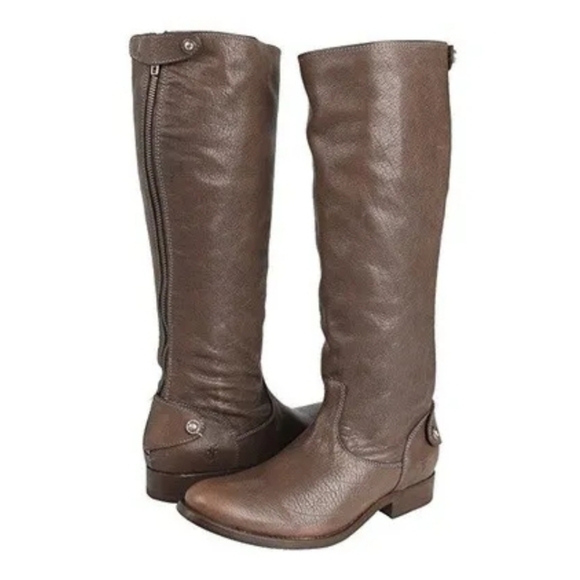Frye Melissa Classic Leather Tall Boots Sz 6B - Picture 1 of 16